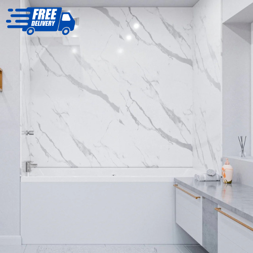Wet Wall Panels Calcutta Marble - GLOSS 2.8M