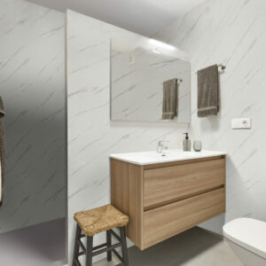 Wet Wall Panels Carrara - GLOSS 2.4M (Free Delivery Australia wide for over 8 panels)
