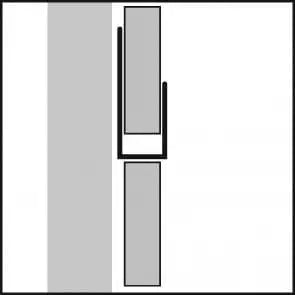 Wet Wall Panels End Cap Trim 10mm 2.8M