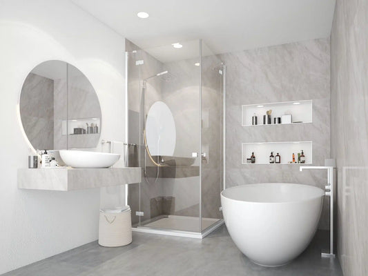 Wet Wall Panels Grey Marble - GLOSS 2.4M